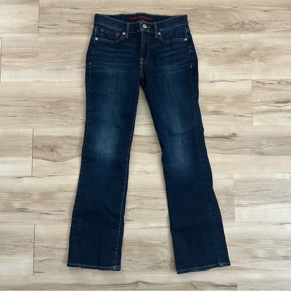 Lucky Brand Midrise Boot Jeans Women’s Size 4 / 27R Dark Wash Denim